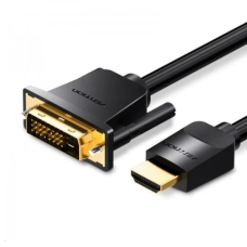 Кабель HDMI (M) - DVI-D (M, 24-pin), 1 м, Black, Vention (ABFBF)