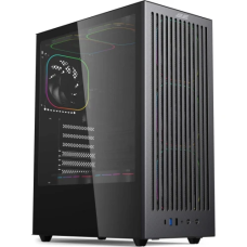 Корпус 2E Vector V8111B, Black, без БЖ, Mid Tower, для ATX / Micro ATX / Mini ITX, 1xType-C / 1xUSB 3.0 / 1xUSB 2.0, макс. CPU - 170 мм / VGA - 325 мм, 4x120 мм ARGB, бічна панель із загартованого скла (2E-V8111B)