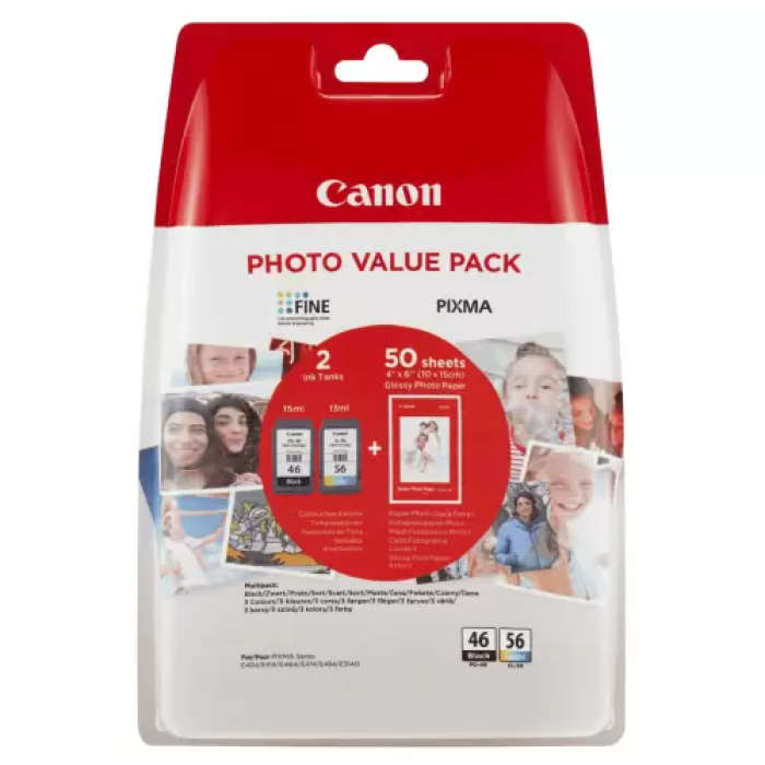 Комплект картриджів Canon PG-46 + CL-56, 15 мл + 13 мл (9059B006)