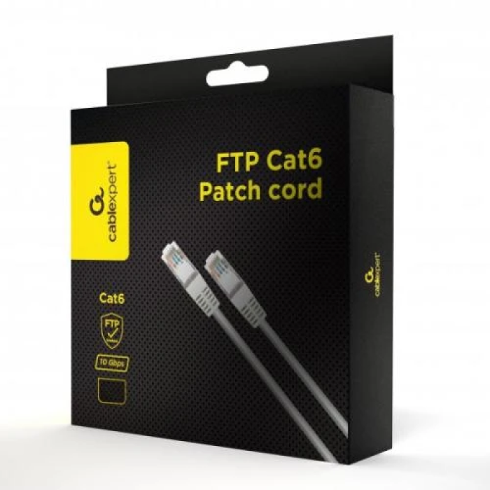 Патч-корд 15 м, FTP, Grey, Cablexpert, Cat.6, CCA, PVC (PPB6-15M)
