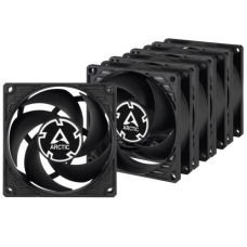 Вентилятор 80 мм, Arctic P8, Black, 5 шт, 80х80х25 мм, 3000 об/хв, 3-pin, гідравлічний підшипник (ACFAN00153A)