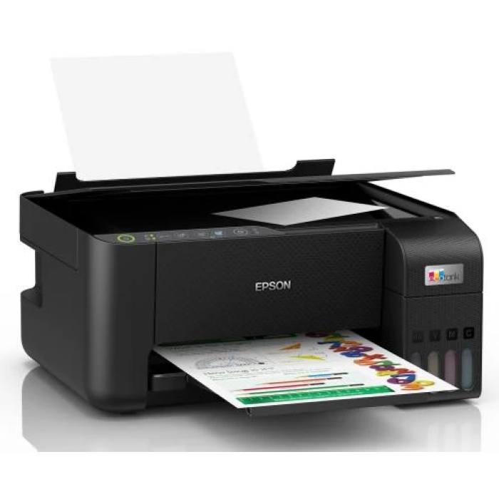 БФП струменевий кольоровий A4 Epson L3251, Black, WiFi, 5760х1440 dpi, до 33/15 стор/хв, USB, вбудоване СБПЧ, чорнило Epson 103 (C11CJ67413)