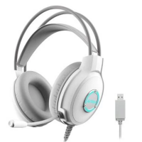 Навушники A4Tech Fstyler FH300U White, мікрофон, USB, накладні, кабель 2.0 м