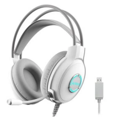 Навушники A4Tech Fstyler FH300U White, мікрофон, USB, накладні, кабель 2.0 м
