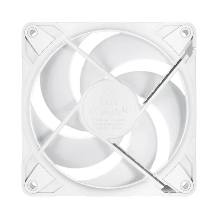 Білий вентилятор Arctic P12 Pro Reverse A-RGB 120 мм