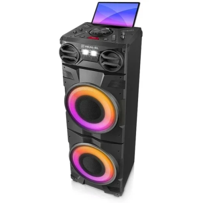Портативна колонка REAL-EL S-2010 із потужністю 2x500 Вт