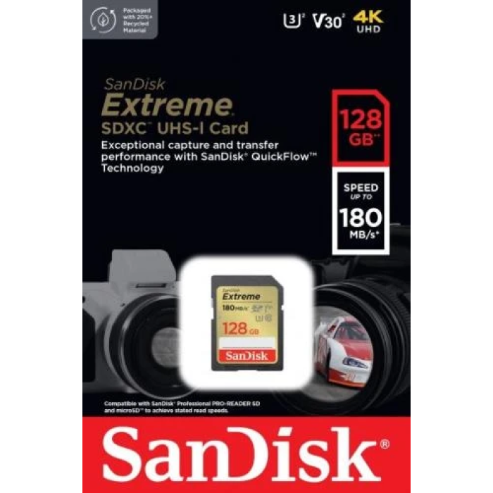 Карта пам’яті SanDisk Extreme SDXC 128 ГБ