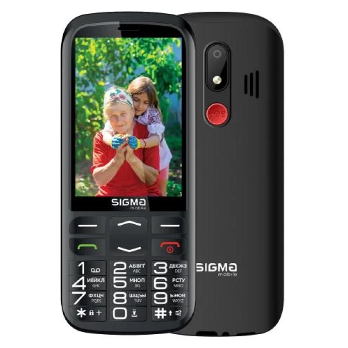 Кнопковий телефон Sigma mobile Comfort 50 Optima Type-C Black