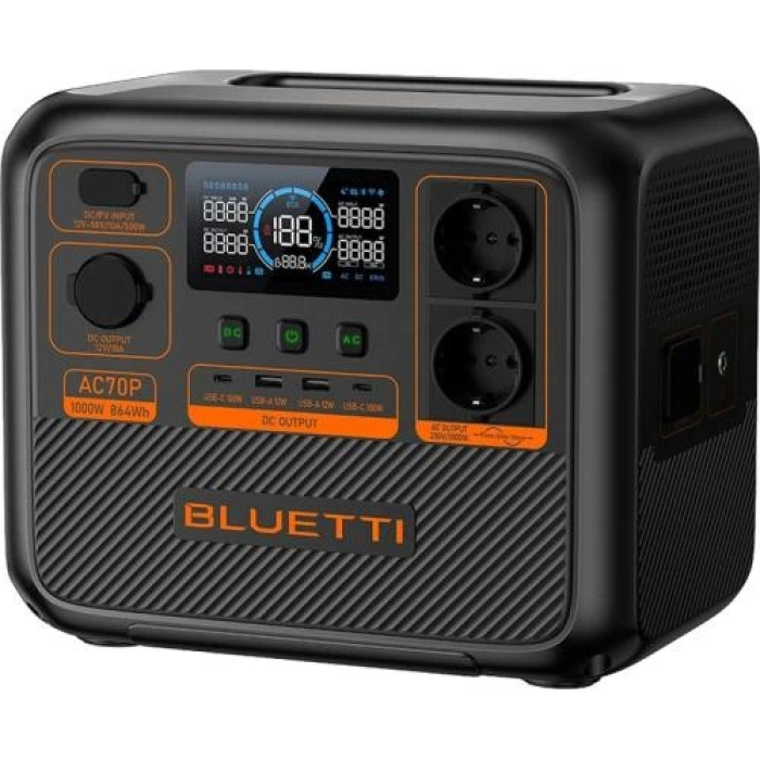 Зарядна станція BLUETTI PowerOak AC70P — 864 Вт·год