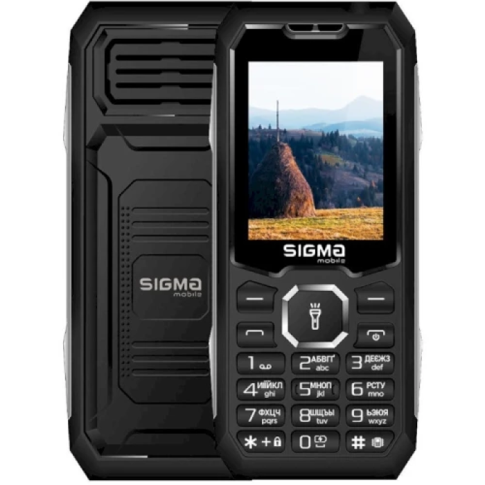 Кнопковий телефон Sigma mobile X-style 341 BRO з акумулятором 4050 мА·год