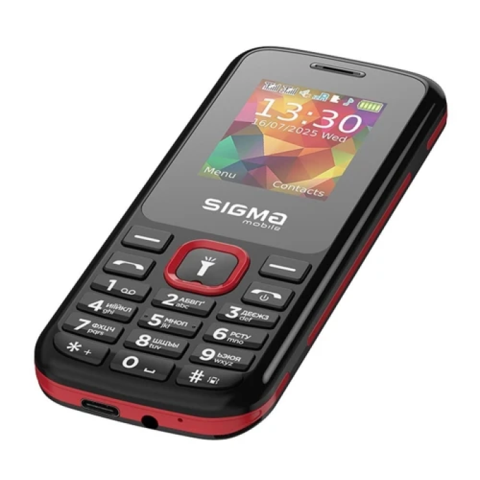 Кнопковий телефон Sigma X-style 171 Mini Black-Red