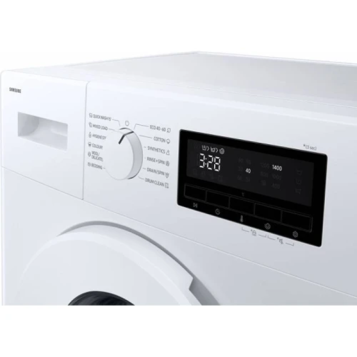 Пральна машина Samsung WW70FG3M05TWLF, White, 7кг, фронтальна, 12 програми, швидкість віджиму 1400 об/хв, інвертор, A, 85x59.5x45.5 см