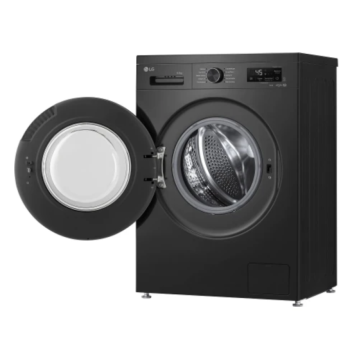 Пральна машина LG F2Y2WS6JE, Anthracite, 6.5кг, фронтальна, 10 програм, швидкість віджиму 1200 об/хв, дисплей, інвертор, клас енергоспоживання B, 85x60x44 см