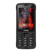 Мобільний кнопковий телефон (стільниковий телефон) Sigma mobile X-treme PM68 чорний, 7000 мА·год