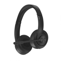 Навушники бездротові A4Tech BR260, Black, Bluetooth 6.0 / USB 2.4GHz / 3.5 мм, мікрофон (шумопридушення ENC), динаміки 40 мм, 32 Ом, 98 дБ, акумулятор