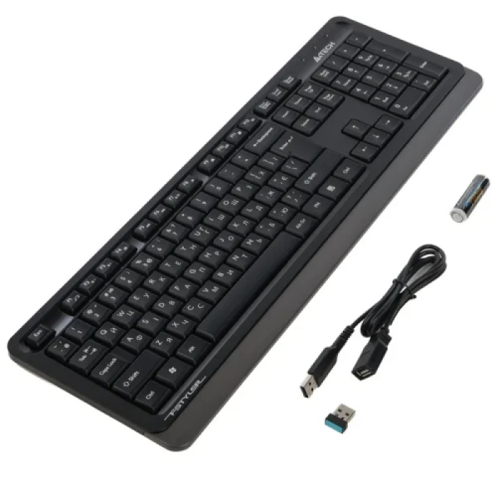 Бездротова клавіатура A4Tech FGK10 Fstyler Grey/Black