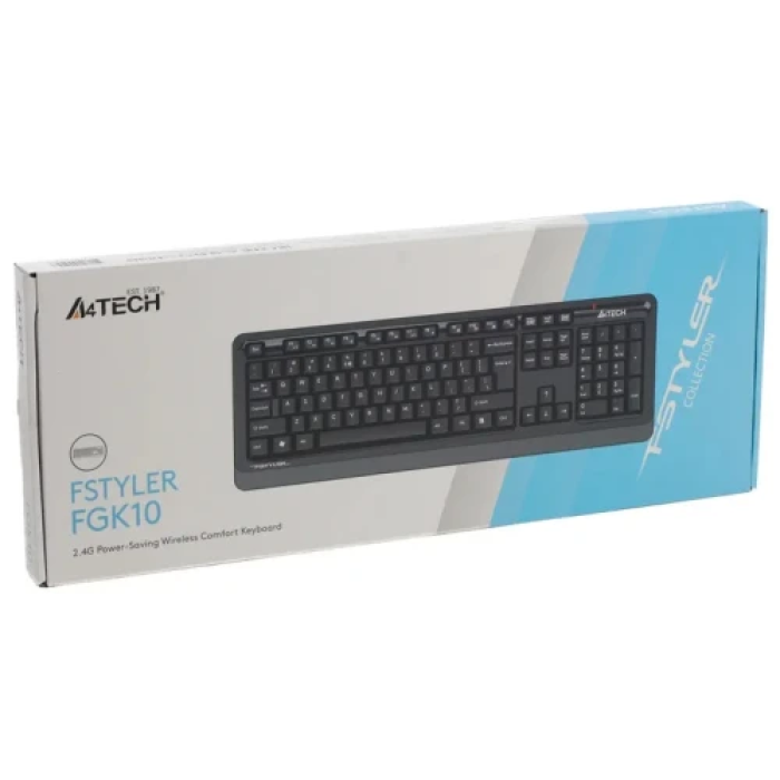 Бездротова клавіатура A4Tech FGK10 Fstyler Grey/Black