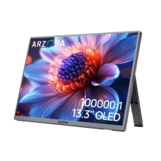 Монітор 13.3" Arzopa A3C Pro, Black, OLED, 1920x1080, 16:9, 1 мс, 60 Гц, 400 кд/м², 100 000:1, 178°/178°, 2хType-C, mini-HDMI, 2х1 Вт