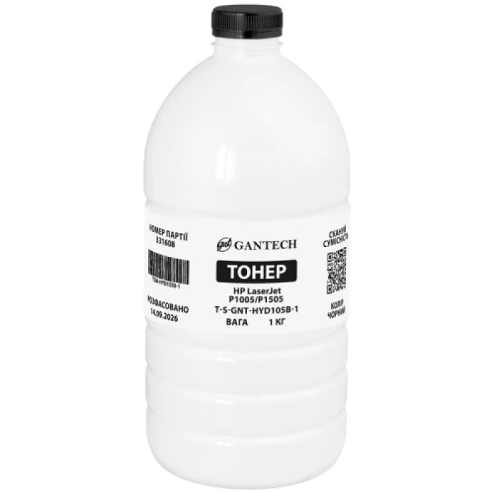 Чорний тонер Gantech TSM-HYD105B-1 для HP і Canon