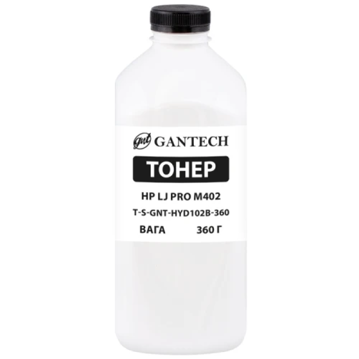 Чорний тонер Gantech 360 г для принтерів HP і Canon