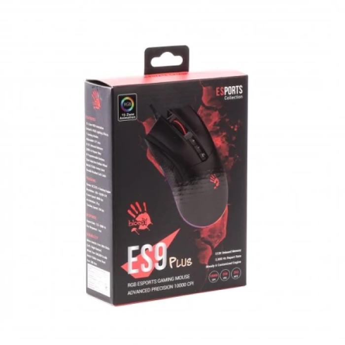 Ігрова миша Bloody ES9 Plus Stone Black із 7 кнопками