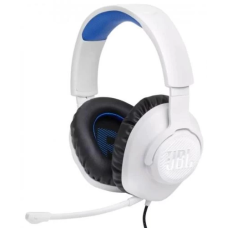 Ігрові навушники (гарнітура) JBL Quantum 100P Console білий, 3,5 мм, кабель 1,2 м