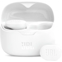Навушники бездротові JBL Tune Buds, White, Bluetooth, мікрофон, акумулятор 70 mAh, чохол з функцією зарядки, технологія "JBL Pure Bass Sound" (JBLTBUDSWHT)