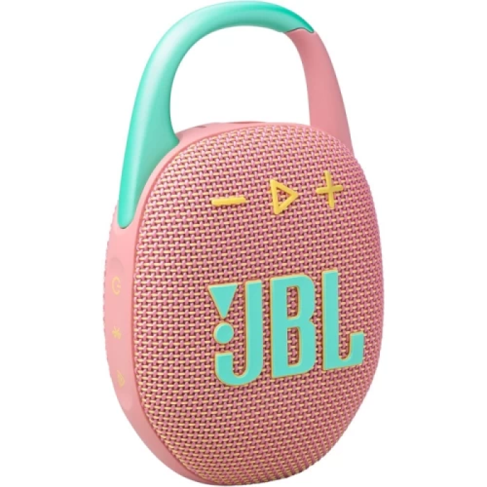 Портативна колонка JBL Clip 5 Pink із захистом IP67