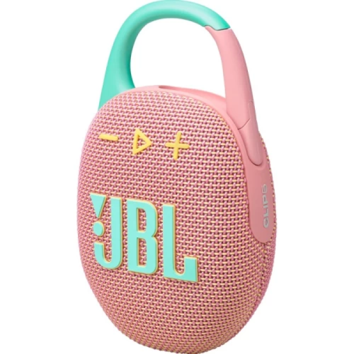 Портативна колонка JBL Clip 5 Pink із захистом IP67