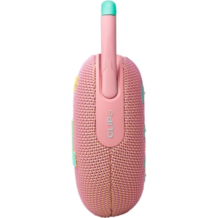 Портативна колонка JBL Clip 5 Pink із захистом IP67