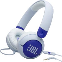 Навушники JBL JR 320, Blue/White, 3.5 мм, мікрофон, динаміки 32 мм, 1 м, дитячі (JBLJR320BLU)