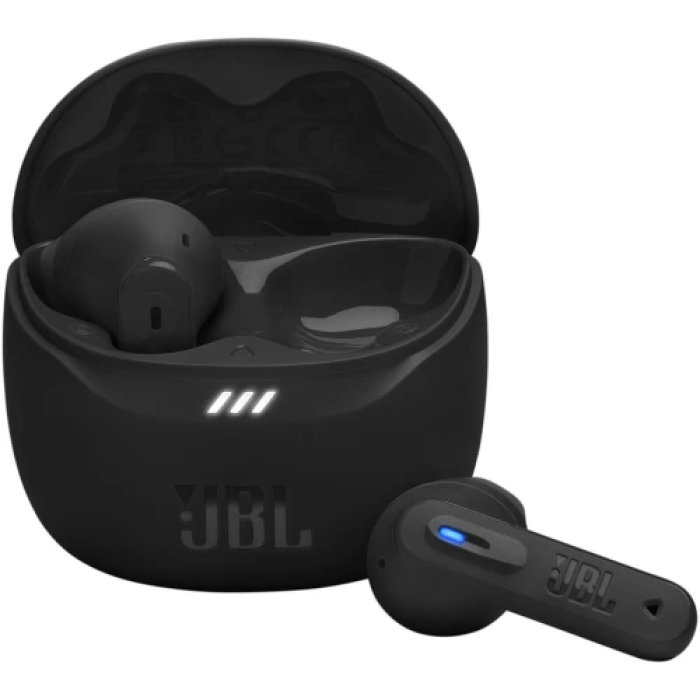 Навушники бездротові JBL Tune Flex 2, Black, Bluetooth, мікрофон, акумулятор 55 mAh, чохол з функцією зарядки, технологія "JBL Pure Bass Sound" (JBLTFLEX2BLK)