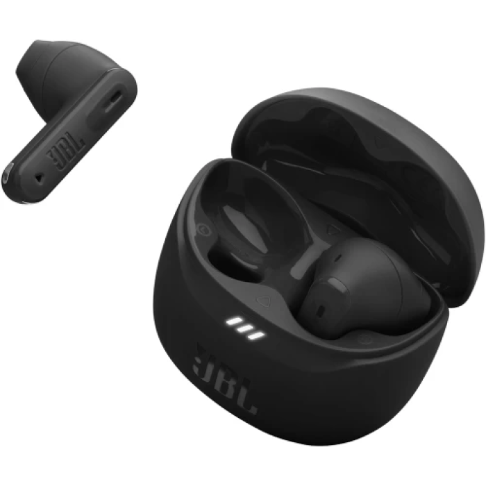 Навушники бездротові JBL Tune Flex 2, Black, Bluetooth, мікрофон, акумулятор 55 mAh, чохол з функцією зарядки, технологія "JBL Pure Bass Sound" (JBLTFLEX2BLK)