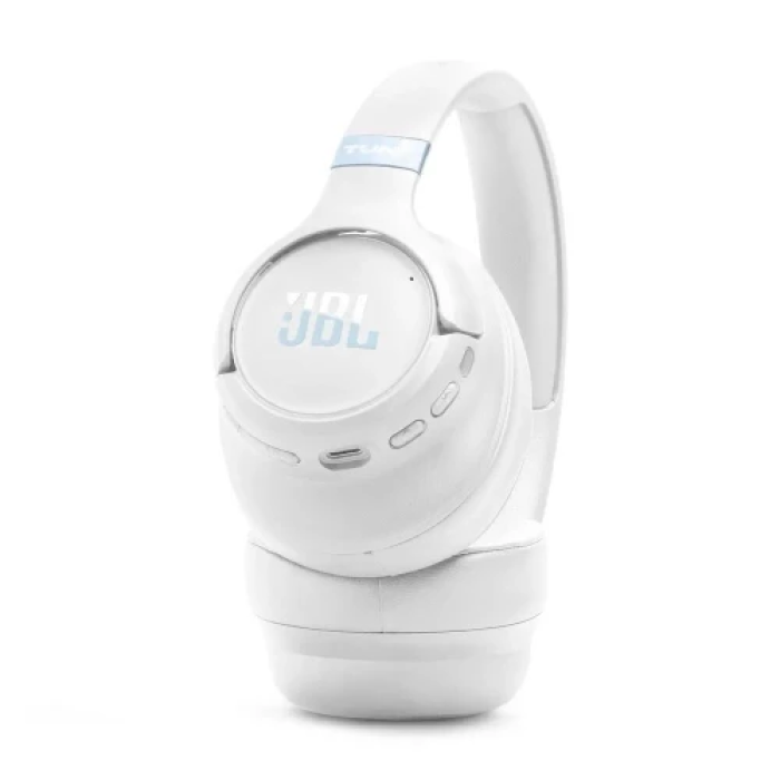 Навушники бездротові JBL Tune 780NC, White, Bluetooth, мікрофон, акумулятор 690 mAh, технологія "Pure Bass", кнопки на чашках навушників, швидка зарядка (JBLT780NCWHT)