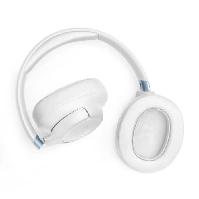 Навушники бездротові JBL Tune 780NC, White, Bluetooth, мікрофон, акумулятор 690 mAh, технологія "Pure Bass", кнопки на чашках навушників, швидка зарядка (JBLT780NCWHT)
