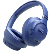 Навушники бездротові JBL Tune 780NC, Blue, Bluetooth, Mini jack 3.5 мм, USB-C, мікрофон, ANC, 32 Ом, 98 дБ, 690 мА·год, час роботи до 76 год, радіус дії до 10 м, кабель 1.2 м (JBLT780NCBLU)