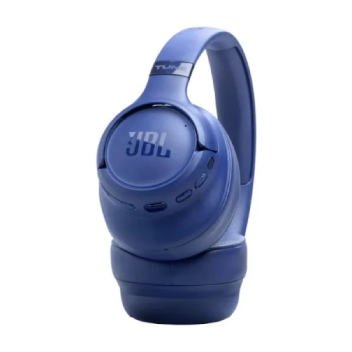 Навушники бездротові JBL Tune 780NC, Blue, Bluetooth, Mini jack 3.5 мм, USB-C, мікрофон, ANC, 32 Ом, 98 дБ, 690 мА·год, час роботи до 76 год, радіус дії до 10 м, кабель 1.2 м (JBLT780NCBLU)