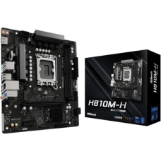 Материнська плата LGA1851, ASRock H810M-H, H810, 2xDDR5, 1xPCI-E 4.0 x16, 1xPCI-E 4.0 x1, 1xM.2 (Key E), 4xSATA3, 1xM.2, ALC897, RTL8111H, HDMI, MicroATX