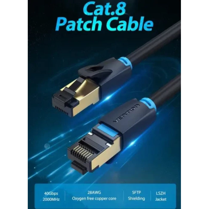 Патч-корд Vention Cat.8 1 м із екрануванням S/FTP