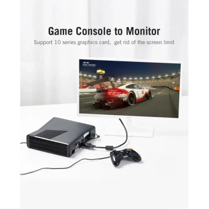 Перехідник HDMI на VGA Vention з аудіороз’ємом 3,5 мм