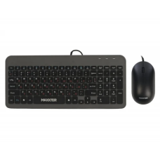 Комплект клавіатура і миша (набір клавіатури та миші) Maxxter KMS-CM-05-UA USB Black/Grey