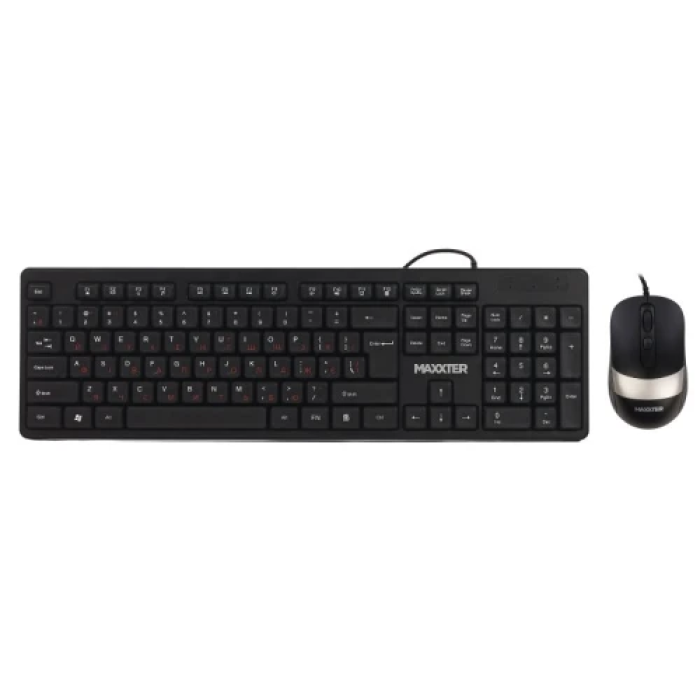 Комплект клавіатури та миші Maxxter KMS-CM-03-UA Black USB