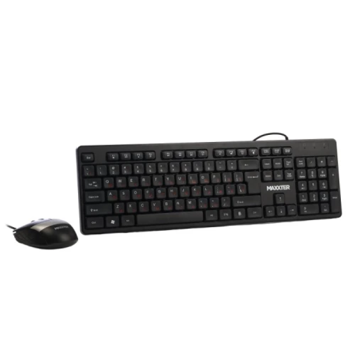 Комплект клавіатури та миші Maxxter KMS-CM-03-UA Black USB