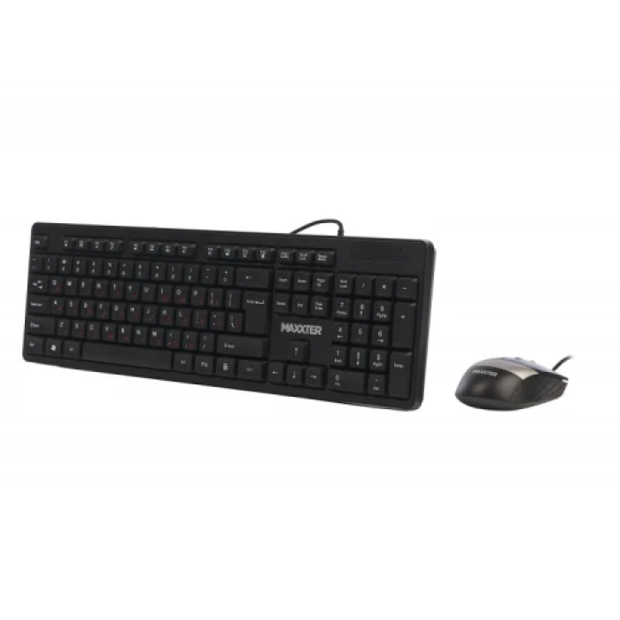 Комплект клавіатури та миші Maxxter KMS-CM-03-UA Black USB