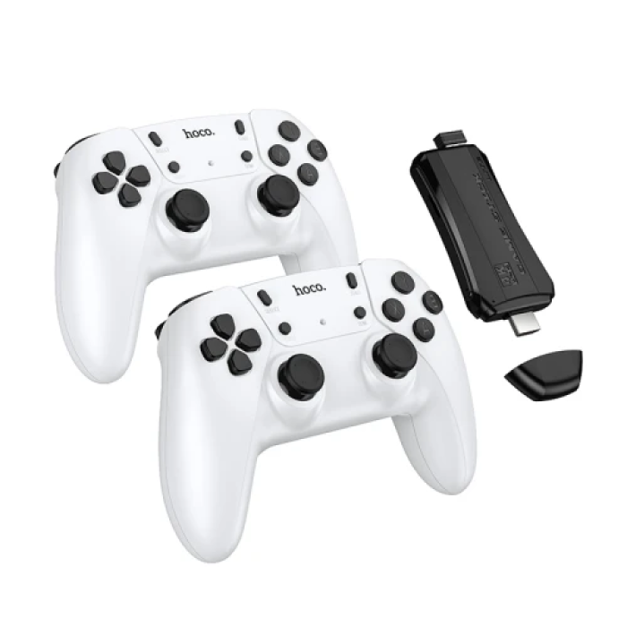 Ігрова приставка Hoco GA31 "Game Stick", Black, 20 000 ігор, два бездротові джойстики, HDMI, емулятор (PS1, MAME, Dendy, SEGA, SNES, Atari, GB, GBC, GBA)