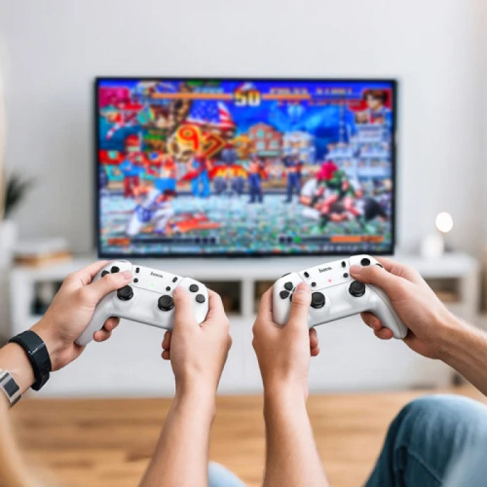 Ігрова приставка Hoco GA31 "Game Stick", Black, 20 000 ігор, два бездротові джойстики, HDMI, емулятор (PS1, MAME, Dendy, SEGA, SNES, Atari, GB, GBC, GBA)