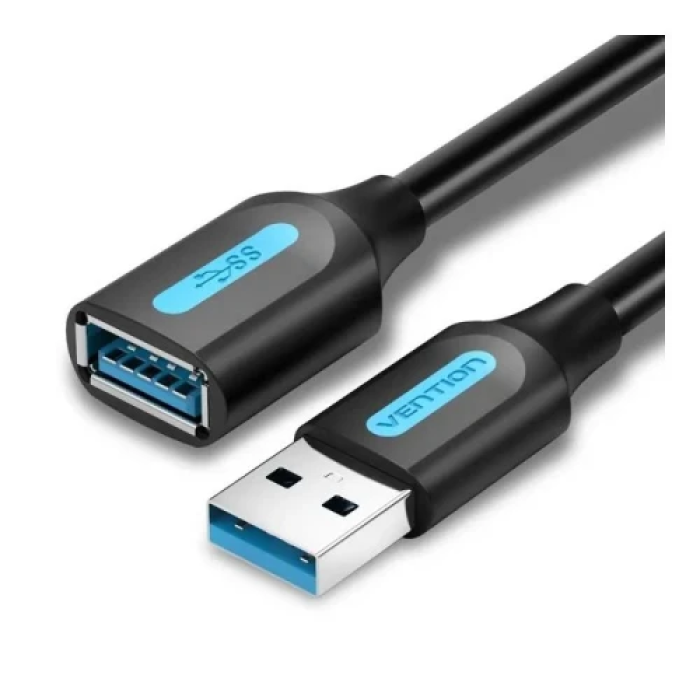 Подовжувач USB Vention CBHBI 3 м, USB 3.0, чорний