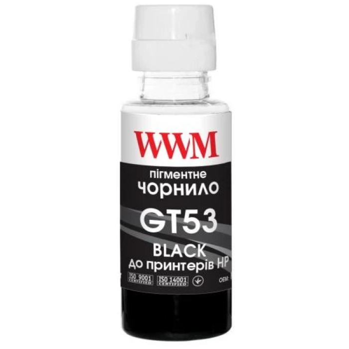 Пігментне чорнило WWM HP GT53 Black для принтерів
