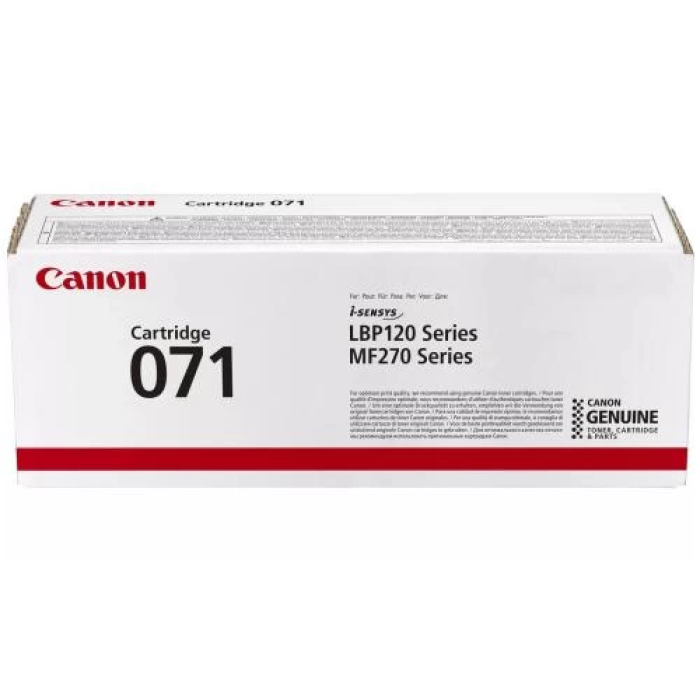 Картридж Canon 071, Black, MF272/MF275, LBP122, 1200 стор (5645C002)