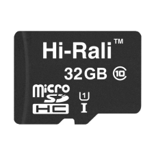 Карта пам'яті microSDHC, 32Gb, Hi-Rali, Class10 UHS-I U1, без адаптера (HI-32GBSD10U1-00)
